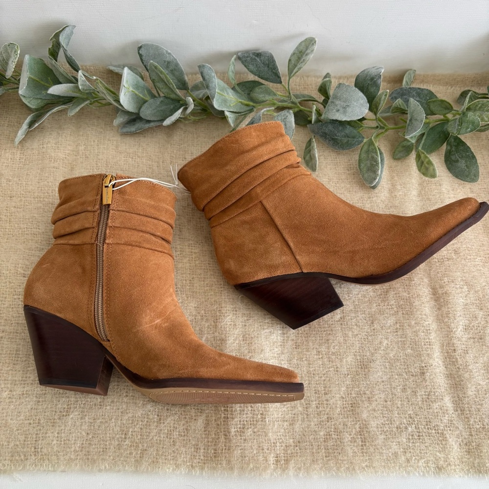 Vince Camuto Nerlinji ankle boot in Light Cognac western women 5.5